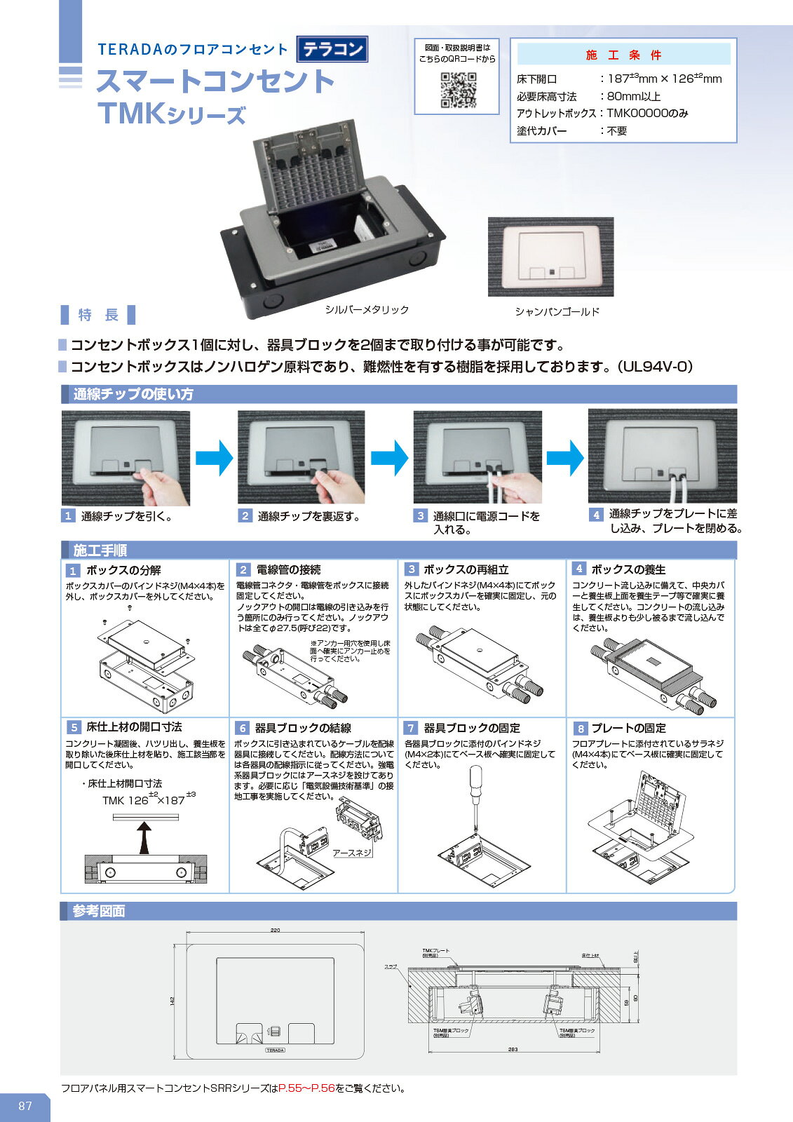 TERADA　フロアコンセント　テラコン　スマートコンセント　マルチタイプ(打込) 床...