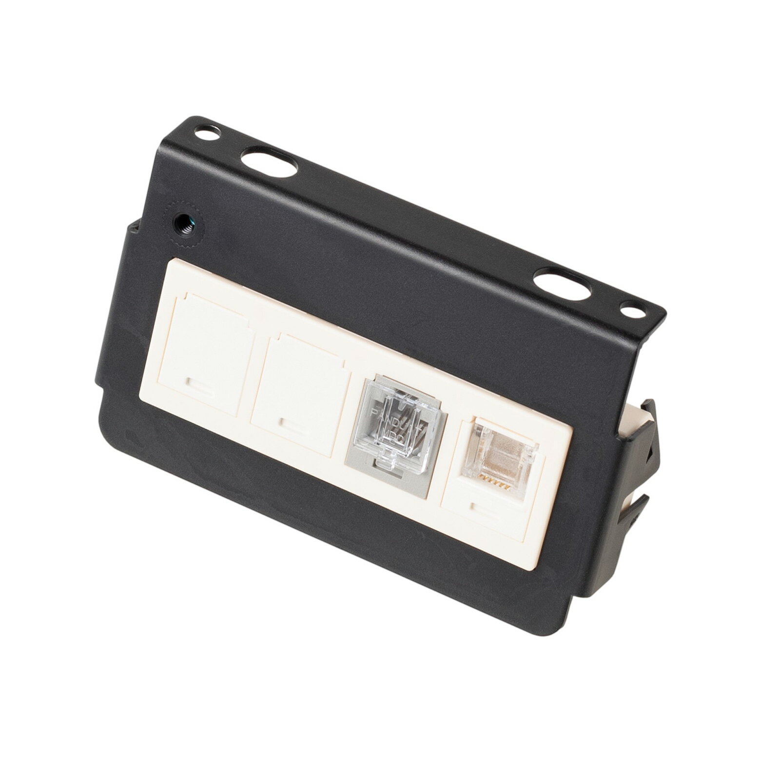 TERADA　フロアコンセント　テラコン　スマートコンセント　マルチタイプ(打込) 床仕上材貼り込タイプ(打込) TMK・TSK・CCM用 器具ブロック(CAT6A×1／TEL×1)　TSM00260