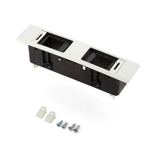 メーカー：SUGATSUNE / スガツネ工業 シリーズ：DML型　デスクトップマルチタップ 【仕様】 電源コンセント無しタイプ 空き+空き コンセント数：0 使用温度：-10℃〜+40℃ 色：ホワイト 主材料：ABS樹脂、PPE樹脂 質量：92g 【用途】 空港ラウンジ、ホテルロビー、客室、カフェ、ロッカールーム、オフィス家具 【付属品】 ケーブルクリップ（2ヶ） 十字穴付なべタッピンねじ 4×12 （2本） 十字穴付皿タッピンねじ 4×16（DML型...2本、DMS型...4本） ※板金取付の場合は、別途M4皿小ねじ、ナット、平座金をご用意ください。 【注意】 ●電源付き仕様の場合は、合計15A以内でご使用ください。 ●電源付きの本製品を組み込んだ製品は電気用品（PSE）に該当する場合があります。別途で届出が必要になります。 関連キーワード マルチタップ ほこりよけカバー付 屋内用■特徴 屋内用の配線マルチタップです。 電源コンセント付タイプは、コンセントプラグ付のため、電気工事不要。コンセントに差し込むだけで使用できます。 ほこりよけのカバー付きです。カバーは本体の横に収納でき、使用時も邪魔になりません。 DML型はセキュリティに配慮した鍵付仕様があります。 メーカー：SUGATSUNE / スガツネ工業 シリーズ：DML型　デスクトップマルチタップ 【仕様】 電源コンセント無しタイプ 空き+空き コンセント数：0 使用温度：-10℃〜+40℃ 色：ホワイト 主材料：ABS樹脂、PPE樹脂 質量：92g 【用途】 空港ラウンジ、ホテルロビー、客室、カフェ、ロッカールーム、オフィス家具 【付属品】 ケーブルクリップ（2ヶ） 十字穴付なべタッピンねじ 4×12 （2本） 十字穴付皿タッピンねじ 4×16（DML型...2本、DMS型...4本） ※板金取付の場合は、別途M4皿小ねじ、ナット、平座金をご用意ください。 【注意】 ●電源付き仕様の場合は、合計15A以内でご使用ください。 ●電源付きの本製品を組み込んだ製品は電気用品（PSE）に該当する場合があります。別途で届出が必要になります。 ≪スガツネ　デスクトップマルチタップ　DML型≫ 品番 カラー タイプ DML-PB-L-BL ブラック 鍵付　電源+空き DML-PB-L-WT ホワイト DML-PP-L-BL ブラック 鍵付　電源+電源 DML-PP-L-WT ホワイト DML-BB-L-BL ブラック 鍵付　空き+空き DML-BB-L-WT ホワイト DML-PB-BL ブラック 電源+空き DML-PB-WT ホワイト DML-PP-BL ブラック 電源+電源 DML-PP-WT ホワイト DML-BB-BL ブラック 空き+空き DML-BB-WT ホワイト