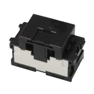 乐天商城 - 神保電器　J・WIDE SLIMシリーズ　電話用埋込モジュラジャック　6極4心用　ブラック　JEC-BN-WUJ4 BK ※受注生産品
