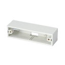 未来工業 機器用モール用スイッチボックス 機器用配線器具(2個用) 白(ホワイト) MSB-K2W