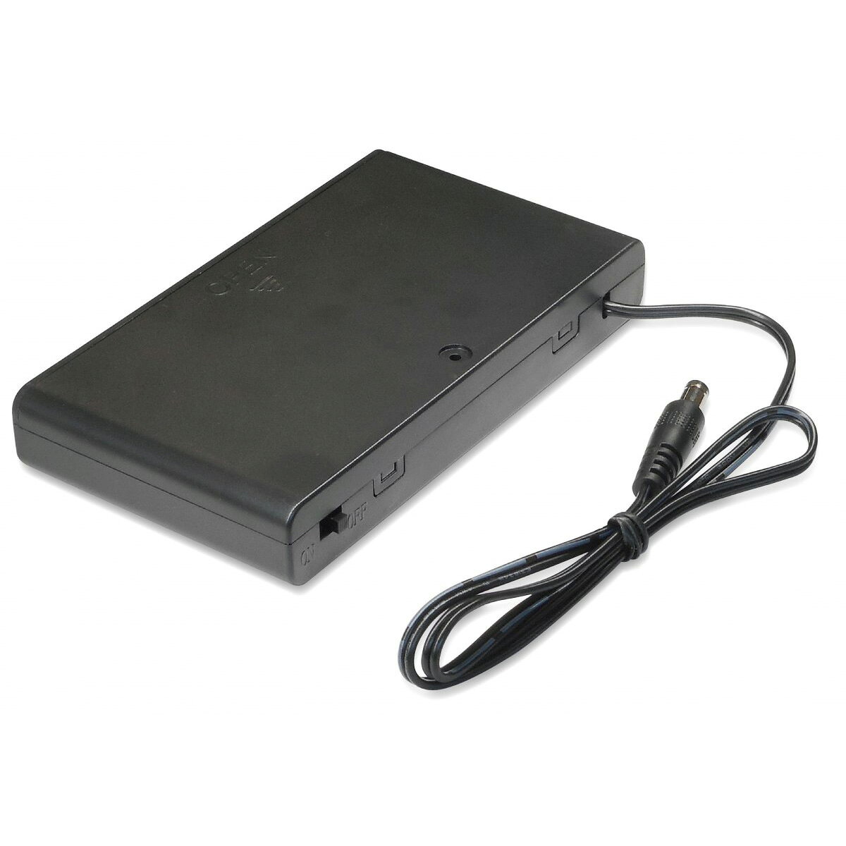 メーカー：NOATEK(ノアテック) / 株式会社ノア　　 シリーズ名： DC12V 照明用 電池ボックス 特長 単三乾電池8 本でDC12V の照明を点灯させることができる電池ボックスです。 乾電池式なのでコンセントのない場所や、配線を見せたくない場所に最適。 スイッチ付きで、簡単に点灯・消灯が可能。 DC プラグ付きなので、LED 照明等にそのまま接続できます。 薄型で目立ちにくく、設置の自由度が高いので装飾の雰囲気を壊さずに電源を確保できます。 ※電池は付属しません。別途お買い求めください。 出力電圧：DC12V相当 使用乾電池：単三乾電池8本（電池別売) 電源コード：500mm（DC プラグ付） 本体色：黒 本体：ABS 別売りのDC12V 製品と組み合わせてご使用ください 製品の仕様は予告なく変更する場合があります。あらかじめご了承ください 関連キーワード ACアダプター 家具向製品 Outletメーカー：NOATEK(ノアテック) / 株式会社ノア　　 シリーズ名： DC12V 照明用 電池ボックス 特長 単三乾電池8 本でDC12V の照明を点灯させることができる電池ボックスです。 乾電池式なのでコンセントのない場所や、配線を見せたくない場所に最適。 スイッチ付きで、簡単に点灯・消灯が可能。 DC プラグ付きなので、LED 照明等にそのまま接続できます。 薄型で目立ちにくく、設置の自由度が高いので装飾の雰囲気を壊さずに電源を確保できます。 ※電池は付属しません。別途お買い求めください。 出力電圧：DC12V相当 使用乾電池：単三乾電池8本（電池別売) 電源コード：500mm（DC プラグ付） 本体色：黒 本体：ABS 別売りのDC12V 製品と組み合わせてご使用ください 製品の仕様は予告なく変更する場合があります。あらかじめご了承ください 関連キーワード ACアダプター 家具向製品 Outlet