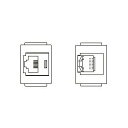 TERADA フロアコンセント テラコン フリーアクセスフロア用 スマートコンセント SBBシリーズ SBB用 器具ブロック(TEL×1/CAT6A×1) SB...