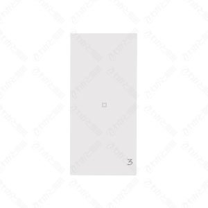 樂天商城 - 神保電器　artific series(アーティフィックシリーズ)　埋込スイッチ操作板　表示灯付　ネーム入り(印刷ネーム:3)　シングル　キネティックホワイト　AWN-GS-003-KW ※受注生産品