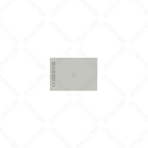 乐天商城 - 神保電器　artific series(アーティフィックシリーズ)　埋込スイッチ操作板　表示灯付　中央専用　ネーム入り(印刷ネーム:corridor)　トリプル　コンテンポラリーグレー　AWN-GTC-C02-CG ※受注生産品