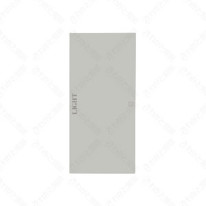 乐天商城 - 神保電器　artific series(アーティフィックシリーズ)　埋込スイッチ操作板　片切用　ネーム入り(印刷ネーム:light)　シングル　コンテンポラリーグレー　AWN-S1-L02-CG ※受注生産品