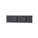 神保電器 NKシリーズ 家具・機器用3路+3路スイッチセット(什器用) ソフトブラック(SB) KAG-2505 ※受注生産品
