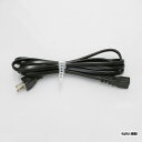 ノア 家具用スイッチ(什器用)用 1500W延長コード 2Pプラグ(電源プラグ) 2Pソケット付 黒色 全長2500mm VFFW-5250