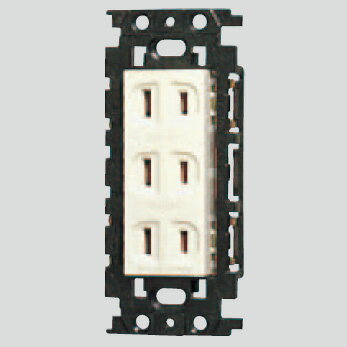 樂天商城 - パナソニック　フルカラー配線器具　埋込絶縁トリプルコンセント　15A　125V　ミルキーホワイト　WN15034K
