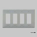 パナソニック フルカラー配線器具 新金属プレート 標準プレート 4連用 12コ用 WN7512
