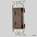 神保電器 ニューマイルドビーシリーズ 埋込扉付ダブルコンセント 2P 15A 125V チョコ JEC-BN-55F-C ※受注生産品