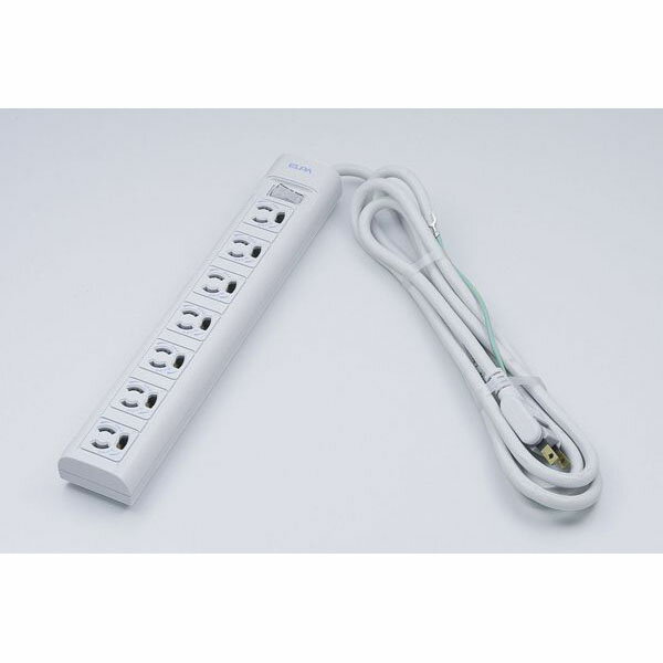 ELPA　OAマルチタップ　7個口　2m　接地型　WBNS7203BG