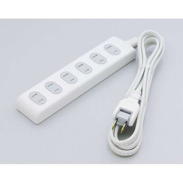 ELPA　扉付タップ　6個口　2m　WBT6020BW