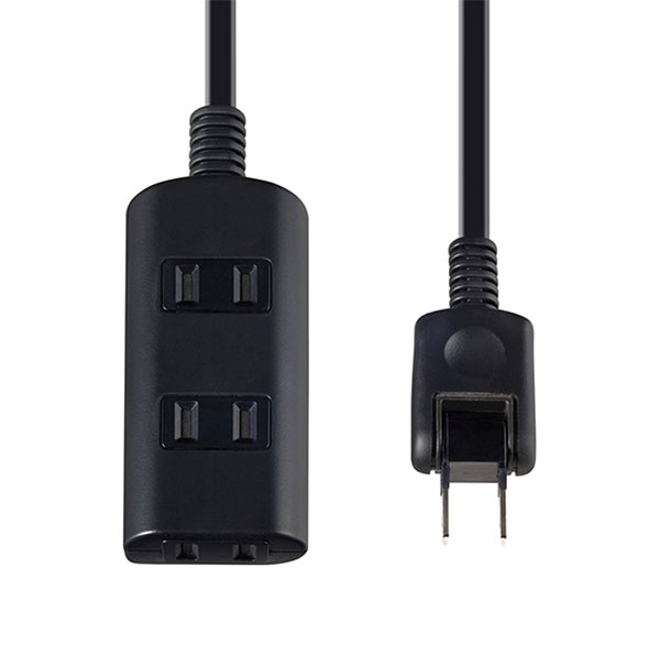 ELPA 扉付タップラン 3個口 2m ブラック WBTN3020BBK