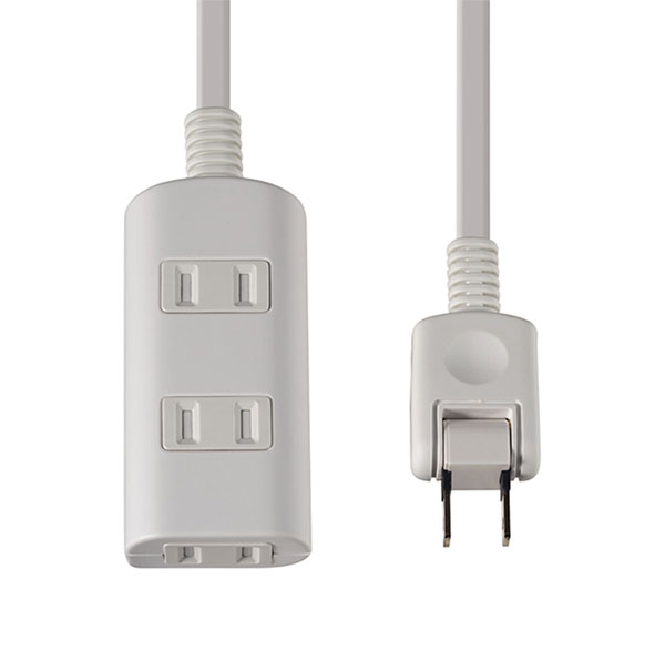 ELPA 扉付タップラン 3個口 2m ホワイト WBTN3020BW