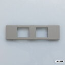 パナソニック 家具・住設機器用配線器具(什器用) Sプレート 2コ用 マット仕上げ グレー WCF8502H