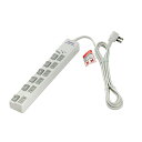 ELPA LEDランプスイッチ付タップ 上挿し 6個口 2m WLSLU620MBW(3)