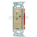 神保電器 J・WIDEシリーズ 埋込アースターミナル付15A・20A共用接地コンセント 高容量 2PE 15A 20A 250V ライトベージュ JEC-BN-...