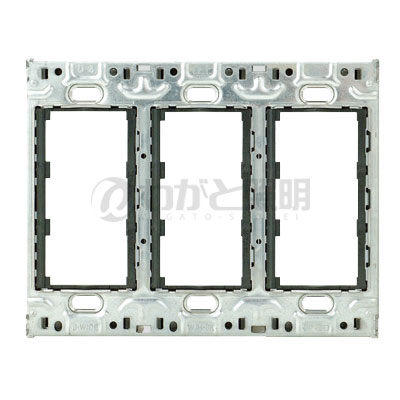 神保電器　J・WIDEシリーズ　取付枠　スイッチ用　絶縁枠付　3連用　WJH-3K...