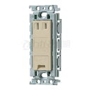 パナソニック コスモシリーズワイド21 埋込アースターミナル付コンセント 絶縁枠 15A 125V ベージュ WTF133149F