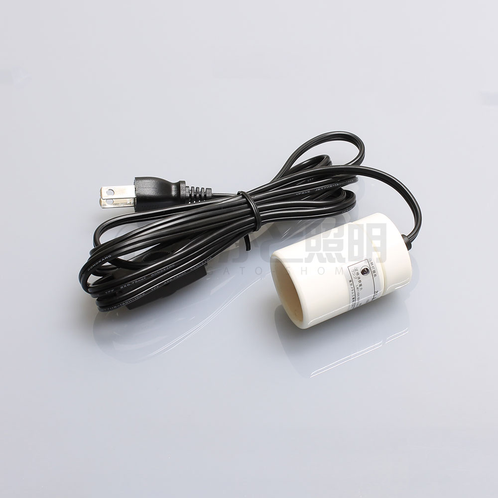 東京メタル工業　コード付ソケット　セト製　E26　コード長2m　中間スイッチ付　プラグ付　60Wまで　屋..