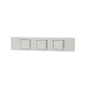 神保電器 NKシリーズ 家具・機器用3路スイッチセット(什器用) 3口 ピュアホワイト(PW) KAG-3500 ※受注生産品