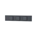 神保電器 NKシリーズ 家具・機器用3路スイッチセット(什器用) 3口 ソフトブラック(SB) KAG-3502 ※受注生産品