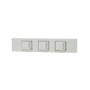 神保電器 NKシリーズ 家具・機器用3路ガイドスイッチセット(什器用) 3口 ピュアホワイト(PW) KAG-3503 ※受注生産品