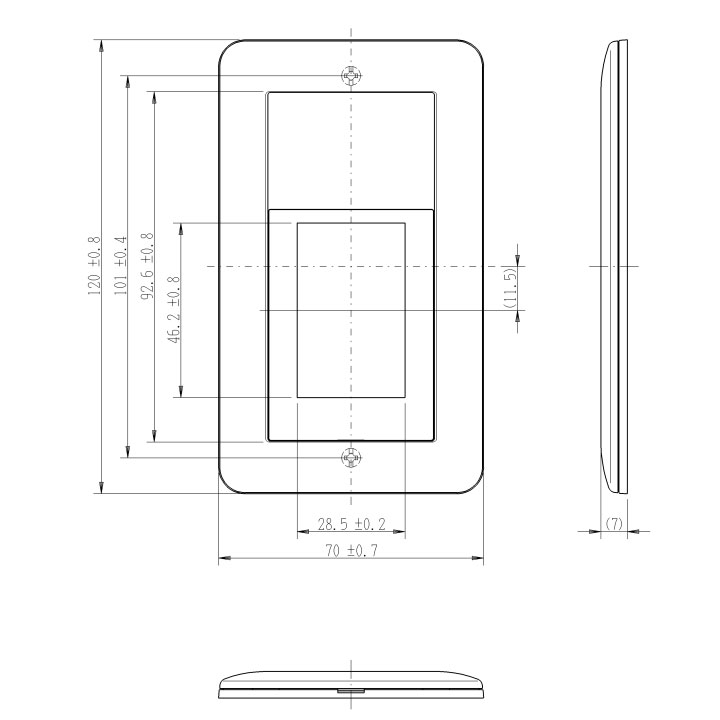 神保電器　J・WIDE SLIMシリーズ　スイッチ＋コンセントプレート　スイッチ＋2口　ライトベージュ　NWC-5 L