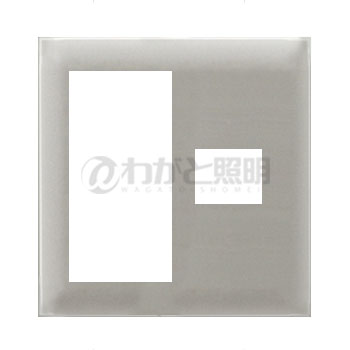 神保電器　J・WIDE SLIMシリーズ　スリムスクエアメタリック　スイッチ＋コンセントプレート　スイッチ..