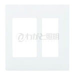 パナソニック　アドバンスシリーズ配線器具　簡易耐火スイッチ+コンセントプレート　2連用　マットホワイト　WTA7312WK