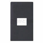 パナソニック　アドバンスシリーズ配線器具　簡易耐火コンセントプレート　1連用　1コ用　マットグレー　WTL7701HK