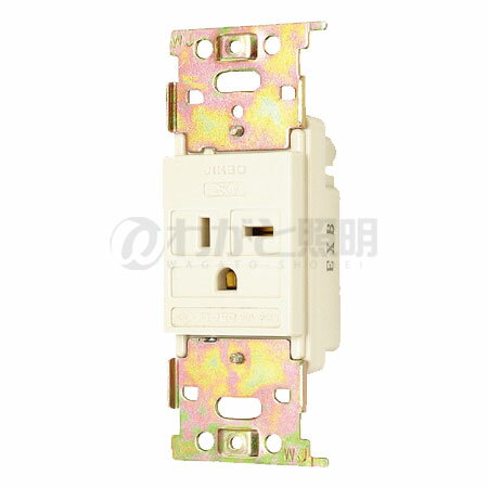 神保電器　ニューマイルドビーシリーズ　埋込高容量コンセント　20A用　250V　金属枠付　2PE　20A　250V　ピュアホワイト　CFL-2202G PW