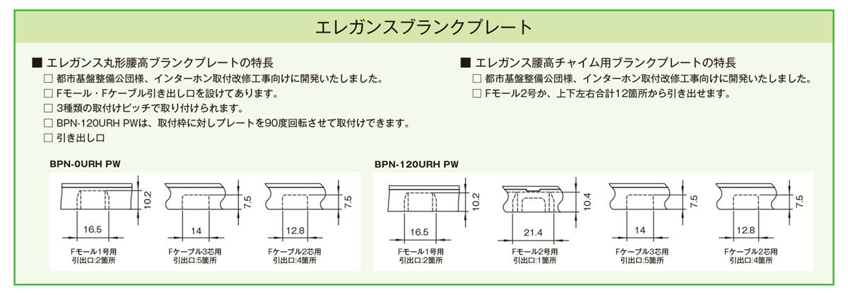 神保電器　ニューマイルドビーシリーズ　エレガンス丸形腰高ブランクプレート　丸形φ120mm　取付枠付　ピュアホワイト　BPN-120URH PW