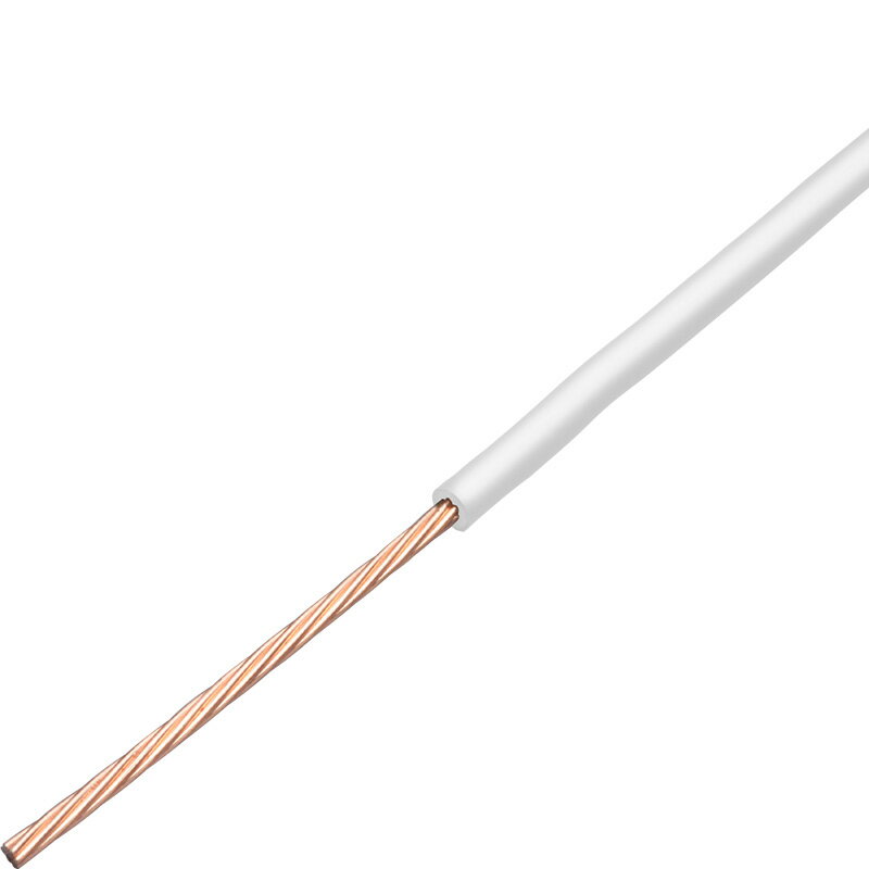 JAPPY　600Vビニル絶縁電線　IV　より線　3．5sq　白色（ホワイト）　電気機器用配線　ミニ定尺　 [30m..