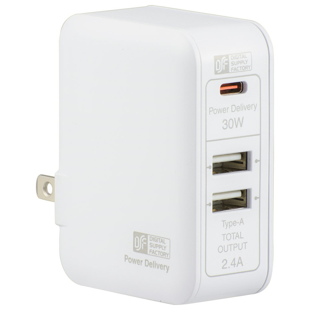 ŵACץ(USB PD Type-C[30W MAX]+Type-A2/[ۥ磻])MAV-AUPD3042-W (01-3797)