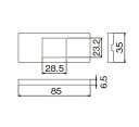 パナソニック　家具・住設機器用配線器具（什器用）　Sプレート　エクストラメタル　バイブレーション仕上げ　1コ用　ブラウン　WCF9601A 2