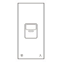 神保電器　J・WIDEシリーズ　埋込スイッチ操作板　印刷文字入り　表示灯付・マーク付　1コ用（シングル）　シート：白色（ホワイト）　ピュアホワイト　WJN-MGS-118-WPW