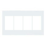 パナソニック　アドバンスシリーズ配線器具　セレクトスイッチプレート　4連用　マットホワイト　WTA8104W