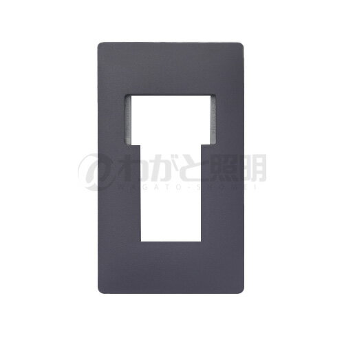 パナソニック　アドバンスシリーズ配線器具　絶縁取付枠　プレート付（マットグレー）　スイッチ＋コン..