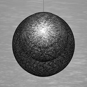 其它 - yamagiwa　MAYUHANA　MA　BLACK　ペンダントライト　E26口金　クリアボールランプ　φ95　100W×1灯用　（ランプ付）　引掛シーリング　321P2909B