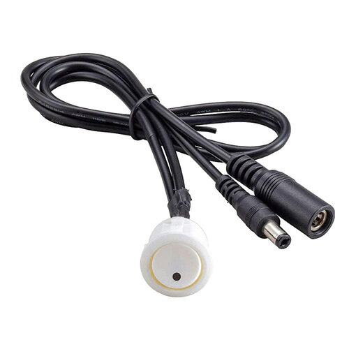 乐天商城 - スガツネ　LAMP　DCコネクター付小型スイッチ　SL-SW1-DC24型　埋込型スイッチ　DC24V　5A　ポリアミド　ホワイト　SL-SW1-DC24-WT