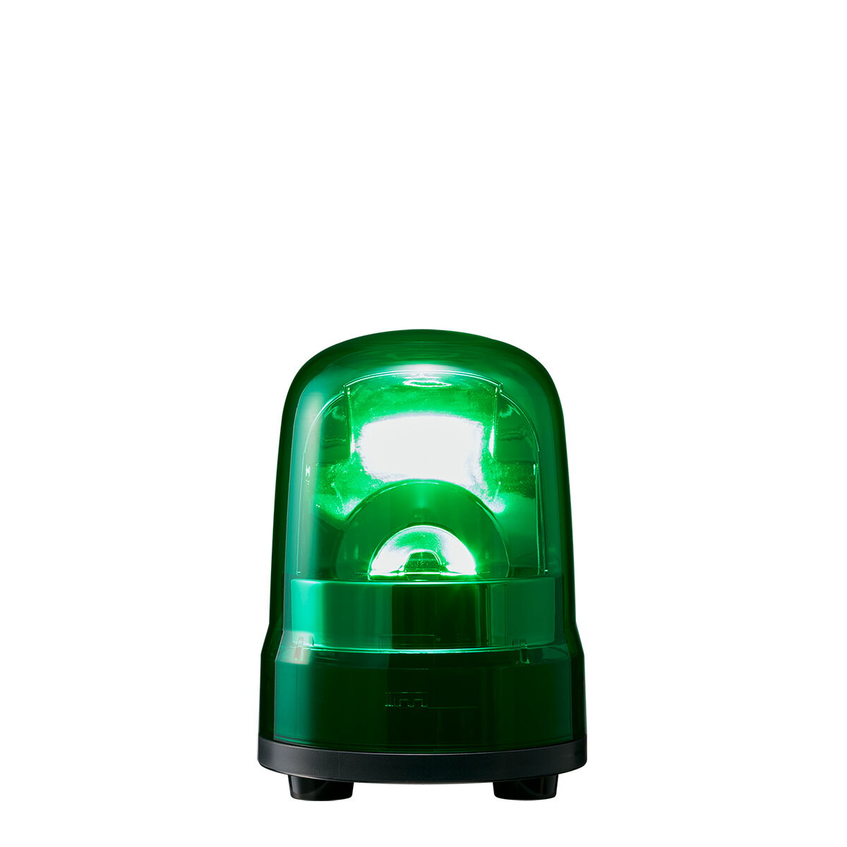 パトライト　LED回転灯（ブラシレスモータ） SK　AC100V〜240V　3．0W　φ100mm　グリーン（緑色）　キャブタイヤコード　SKH-M2J-G ※受注生産品