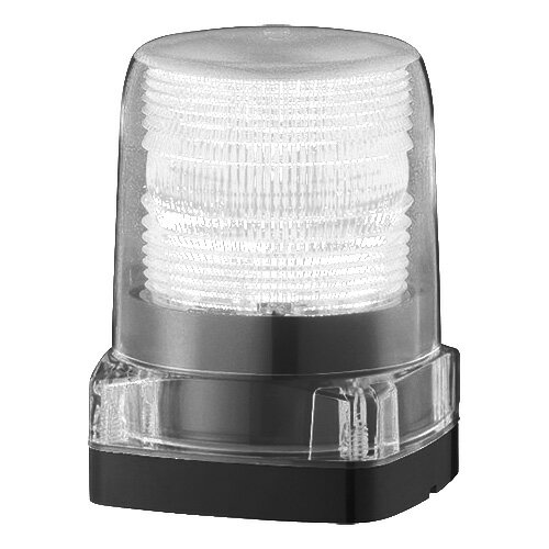 パトライト LEDフラッシュ表示灯 LFH AC100V/12-0V/200V/230V 6.8W φ100mm 点滅回数110回/分 ホワイト（白色） LFH-M2-C ※受注生産品