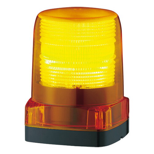パトライト　LEDフラッシュ表示灯 LFH AC100V/12-0V/200V/230V　6.8W　φ100mm　点滅回数110回/分　イエロー（黄色）　LFH-M2-Y