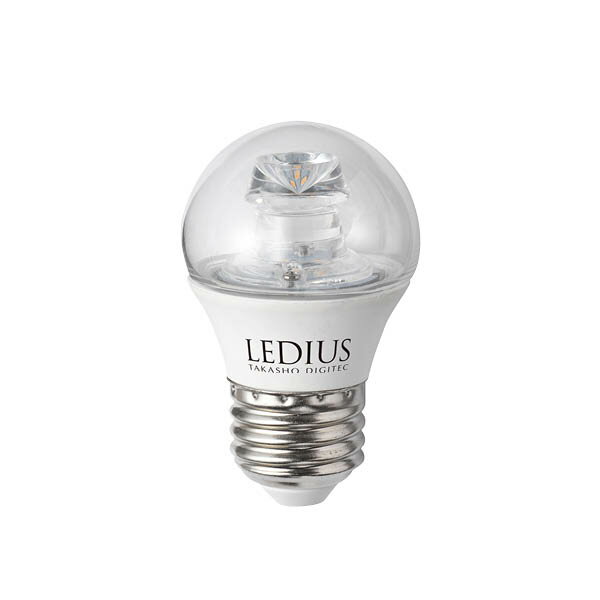 タカショー　LEDIUS（レディアス）　LED電球　一般電球形　6型　クリア　E26(E-26)　光源色:電球色　コード:75917000　HMB-D48T