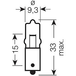 OSRAM　ハロゲン電球　12V　5W　BA9s口金　64111　≪あす楽対応商品≫