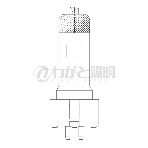 冨士電球　ハロゲン電球 FCD（JIS名称：JP）　ステージ・スタジオ用中型タイプ　GX9．5口金　100V　500W　FCD100V500WG/D