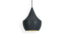 Tom Dixon　トム・ディクソン　ペンダントライト　BEAT FAT PENDANT LED（ビートファットペンダントLED）　調光　引掛シーリング　定格光束800lm　8.0W　3000K　黒（ブラック）　LED内蔵　BEAT FAT PENDANT LED BLACK-J