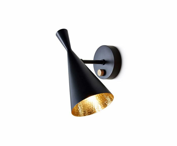 Tom Dixon トム・ディクソン ブラケット(壁掛け照明) ウォールライト BEAT WALL(ビートウォール) 調光 直付 本体調光スイッチ付き 黒(ブラック) ※ランプ付き BEAT WALL BLACK